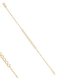 Micro Ringed Slim Form Bracelet in 14K Gold by Elef Jewelry