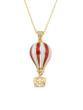 Enamel Sepetli Balon Necklace in 14K Gold by Elef Jewelry