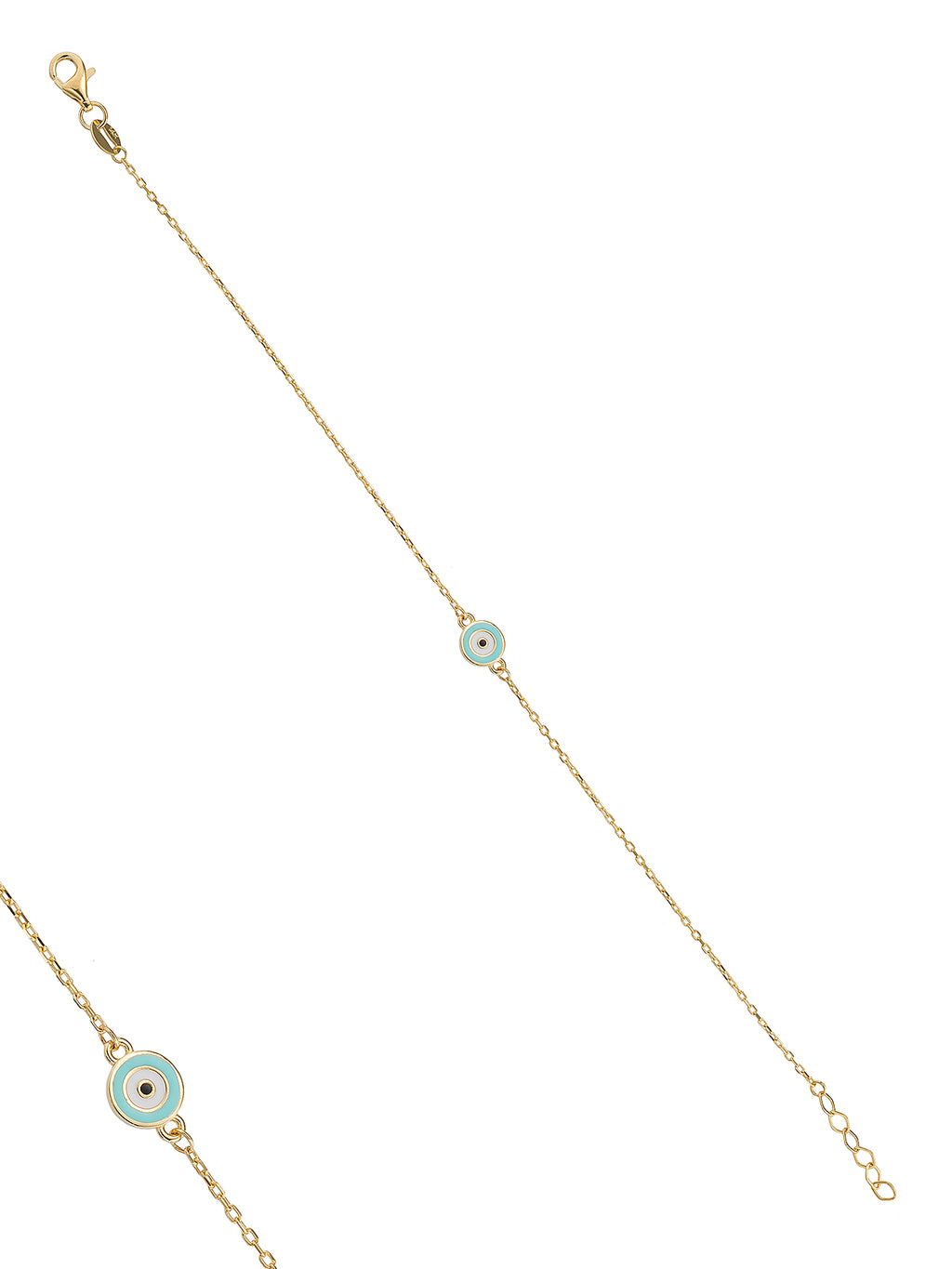 14K Gold Evil Eye Bracelet by Elef Jewelry