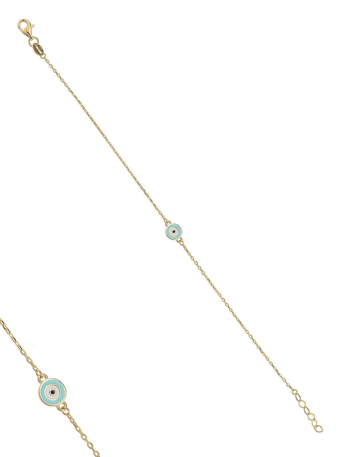 14K Gold Evil Eye Bracelet by Elef Jewelry