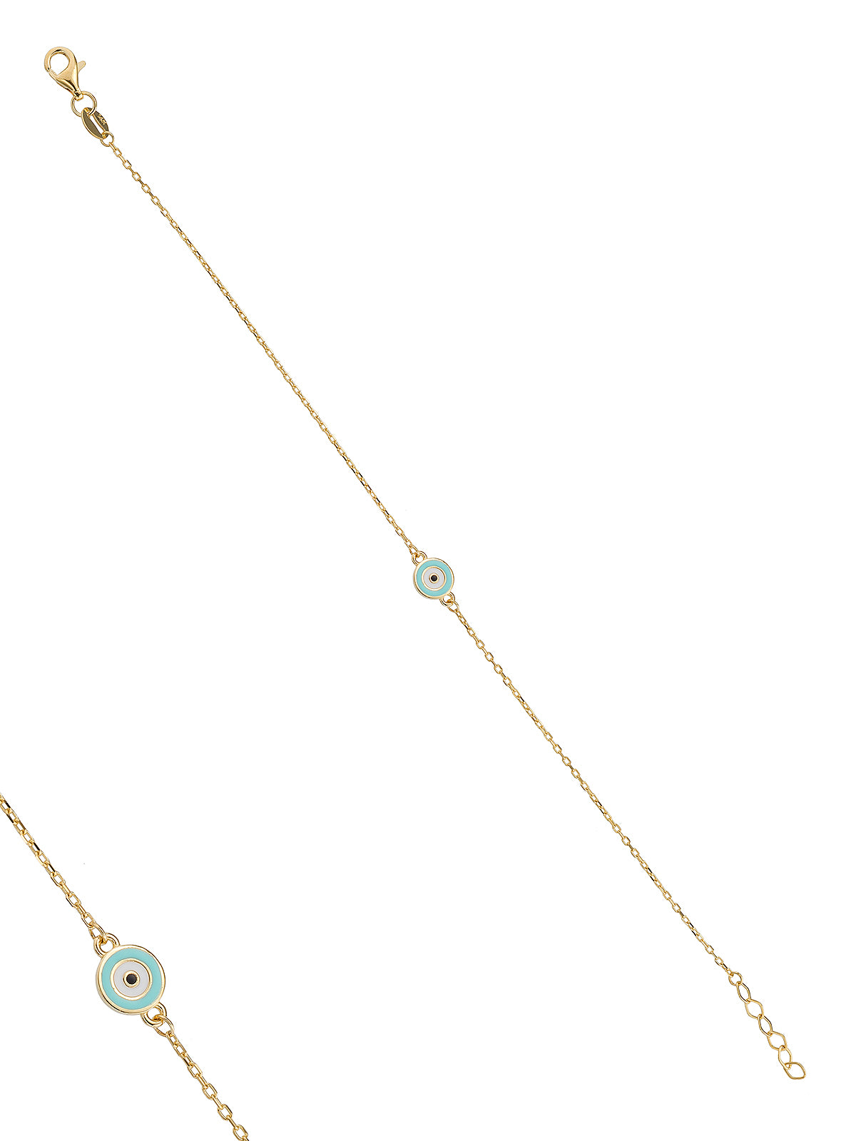 14K Gold Evil Eye Bracelet by Elef Jewelry