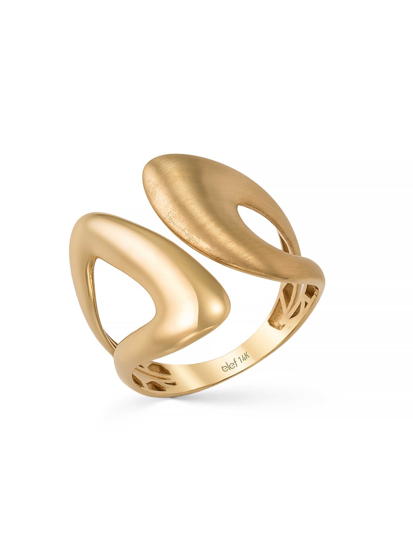 Organic Form Ring in 14K Gold by Elef Jewelry