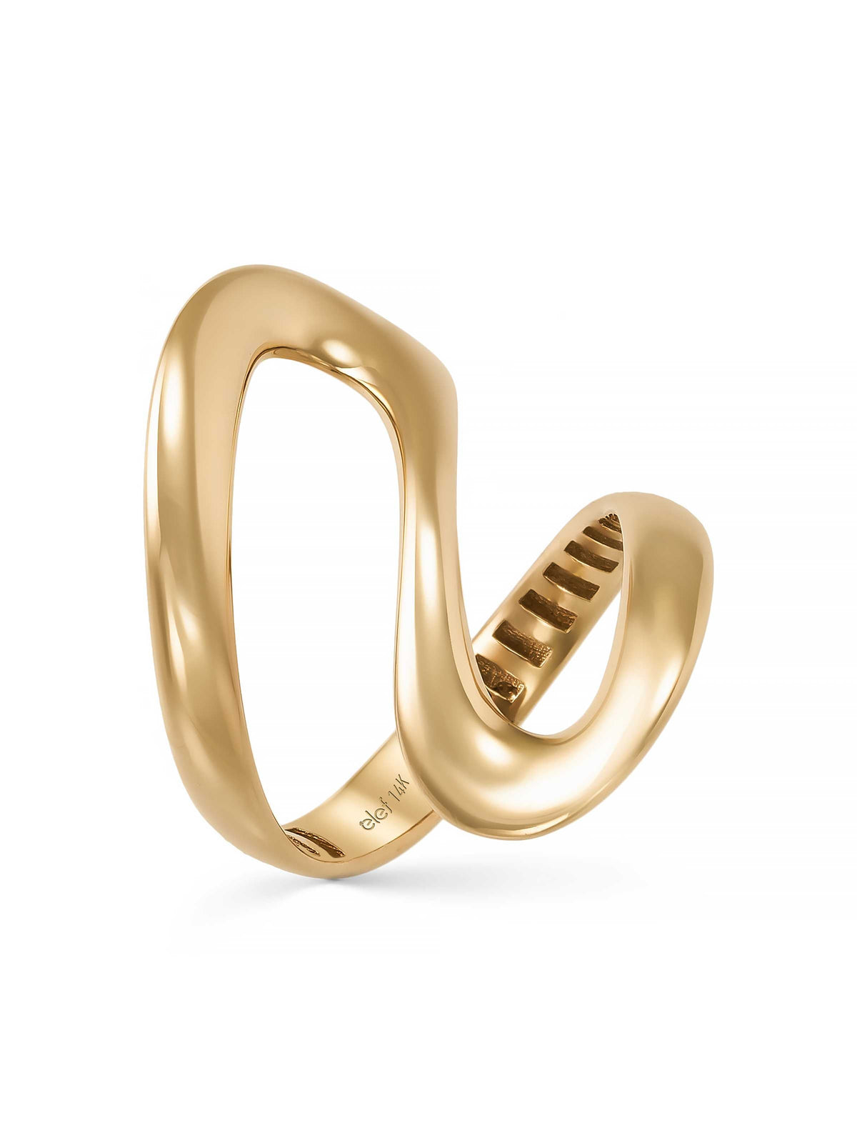 Organic Form Ring in 14K Gold by Elef Jewelry