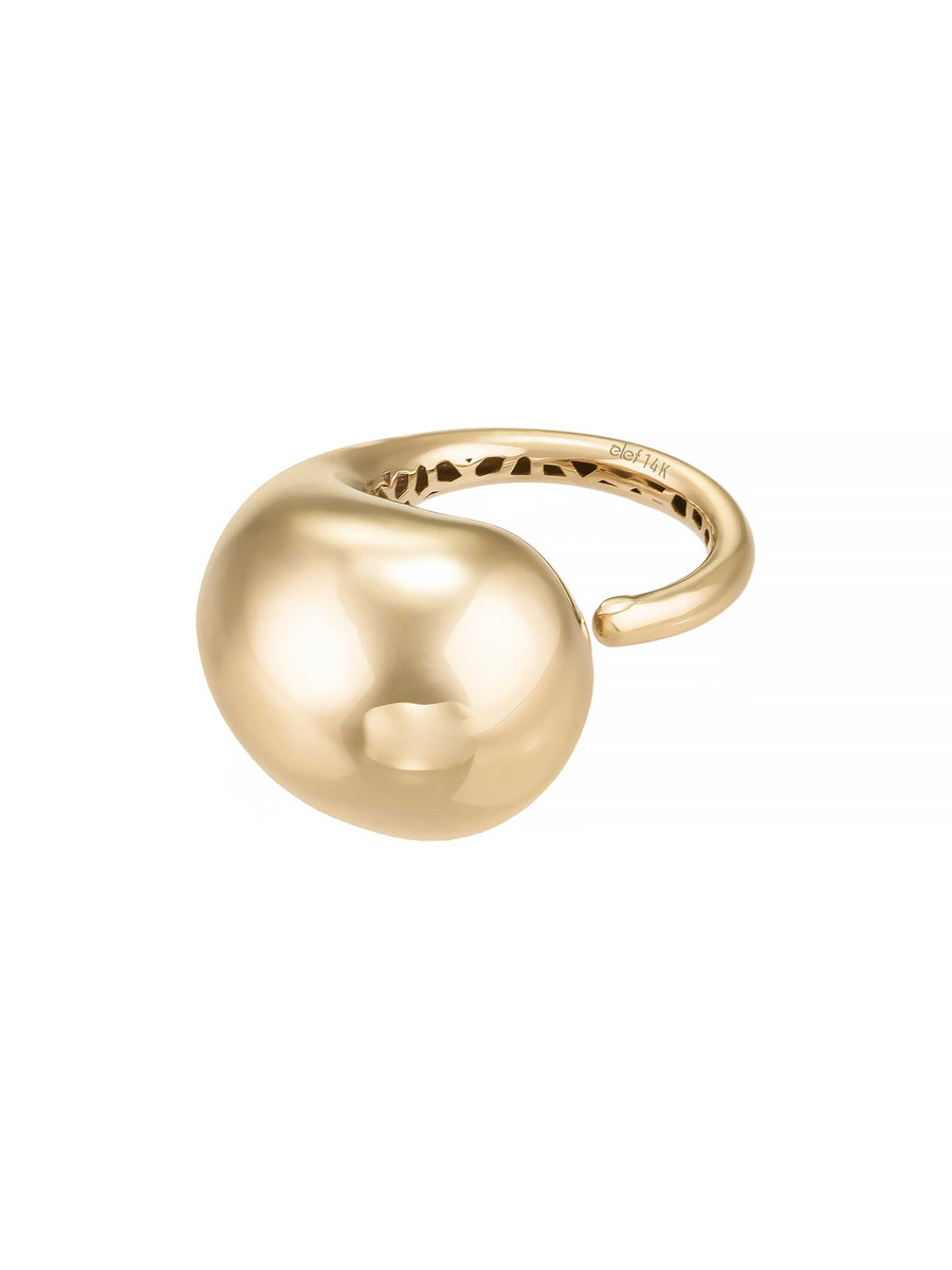 Organic Form Ring in 14K Gold