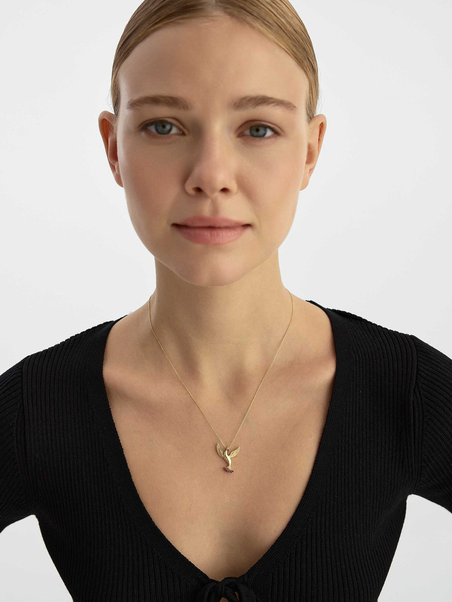 Sparkling Anka Awakening Necklace in 14K Gold