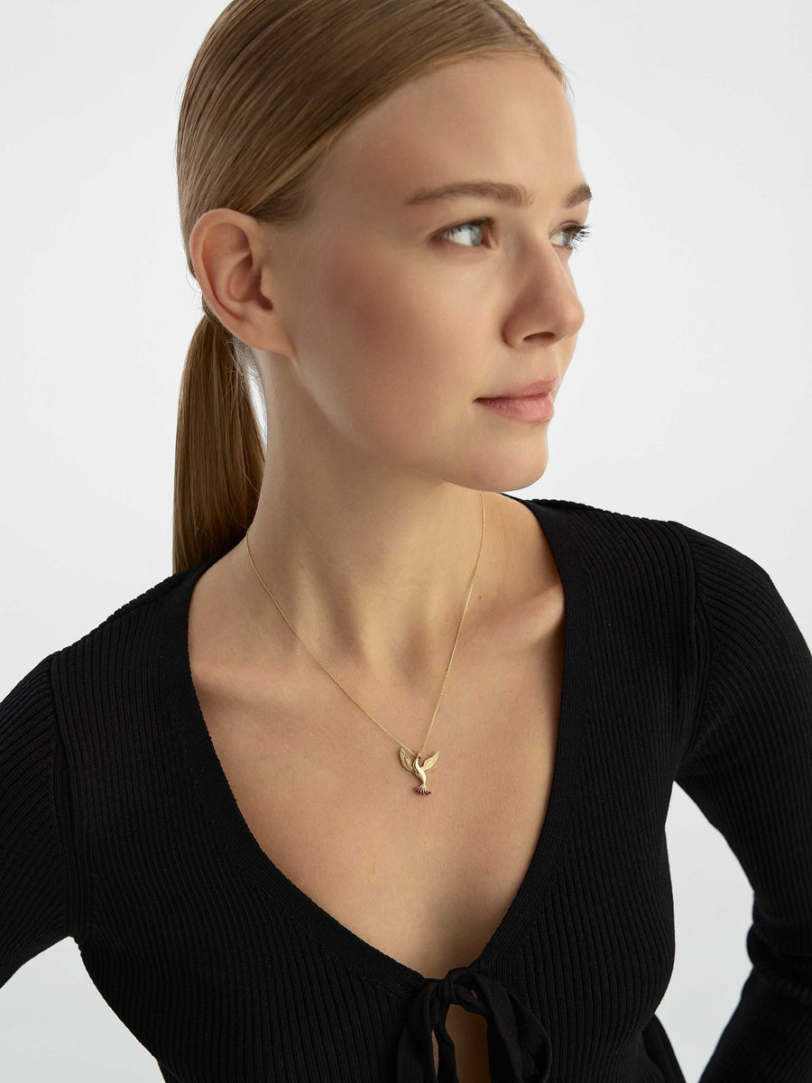 Sparkling Anka Awakening Necklace in 14K Gold