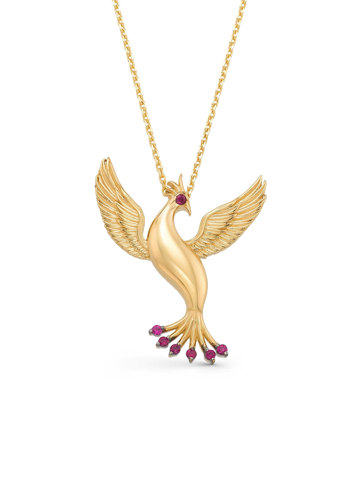 Sparkling Anka Awakening Necklace in 14K Gold by Elef Jewelry