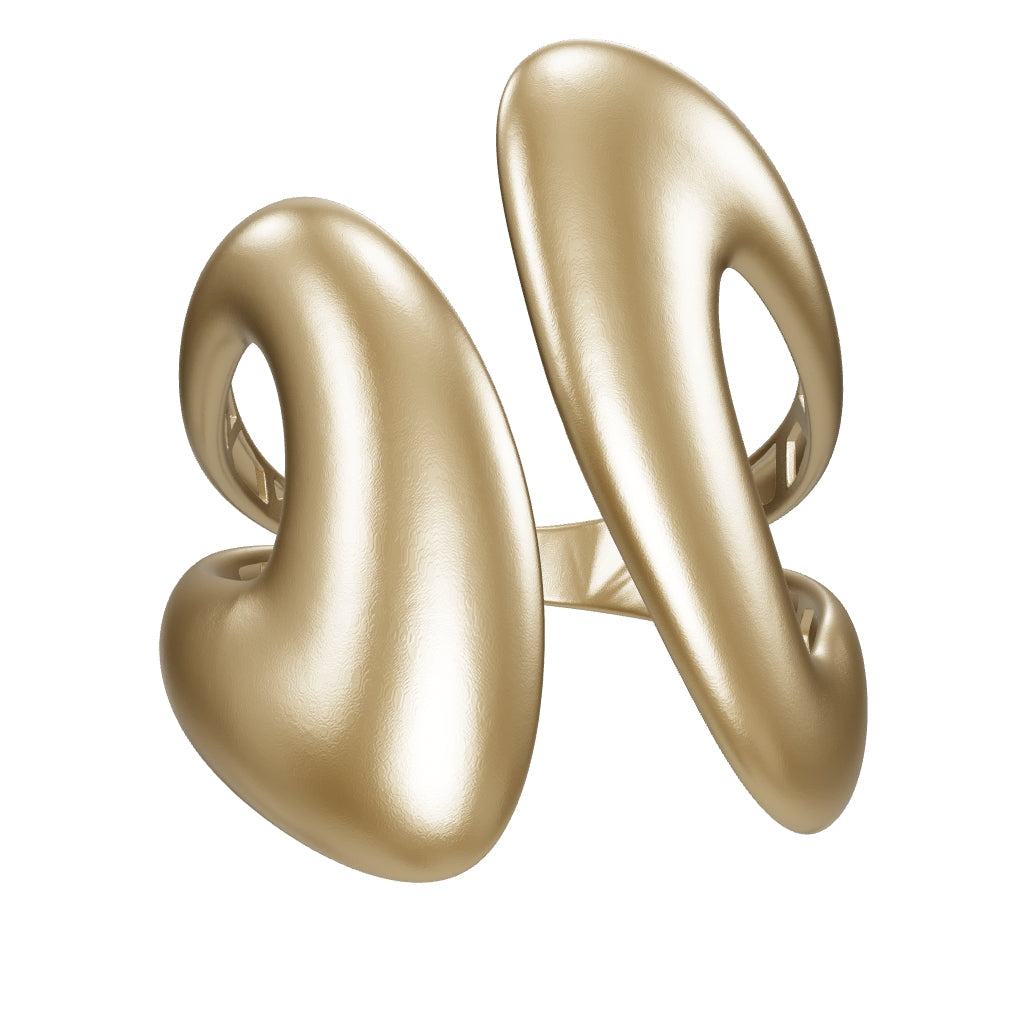 Organic Form Ring in 14K Gold