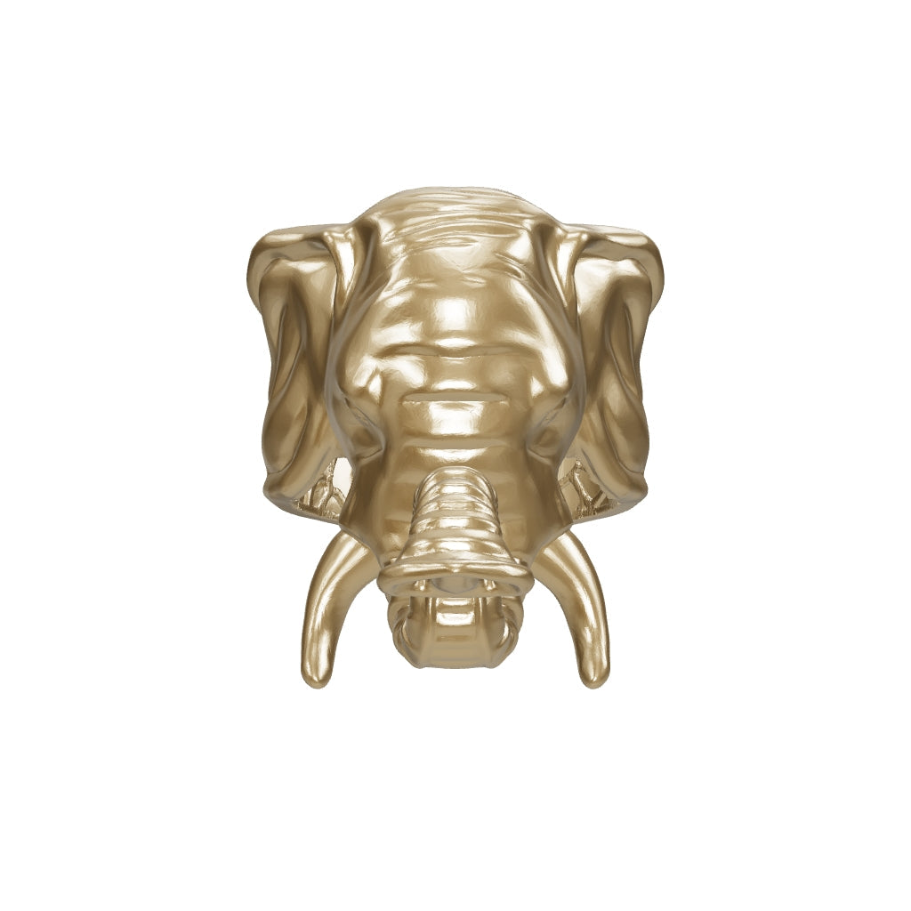 Elephant Sanatsal Ring in 14K Gold