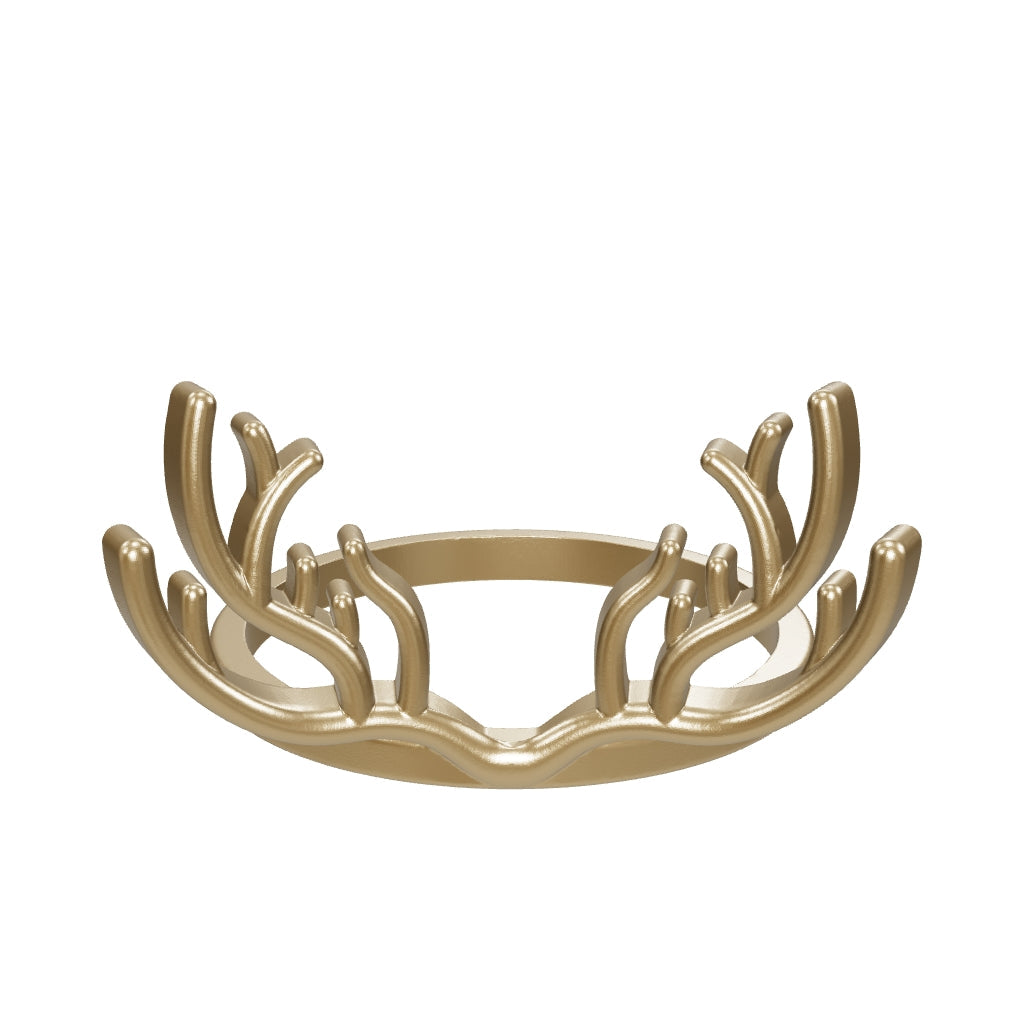Antler Ring in 14K Gold