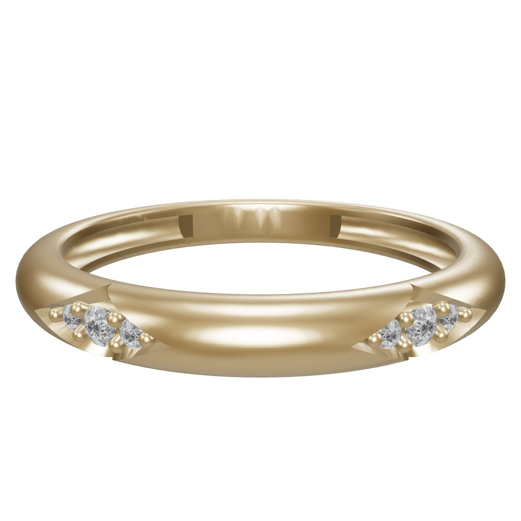 Flower Motif Ring in 14K Gold
