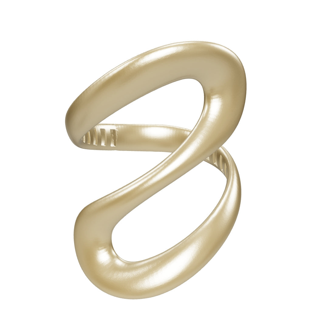 Organic Form Ring in 14K Gold