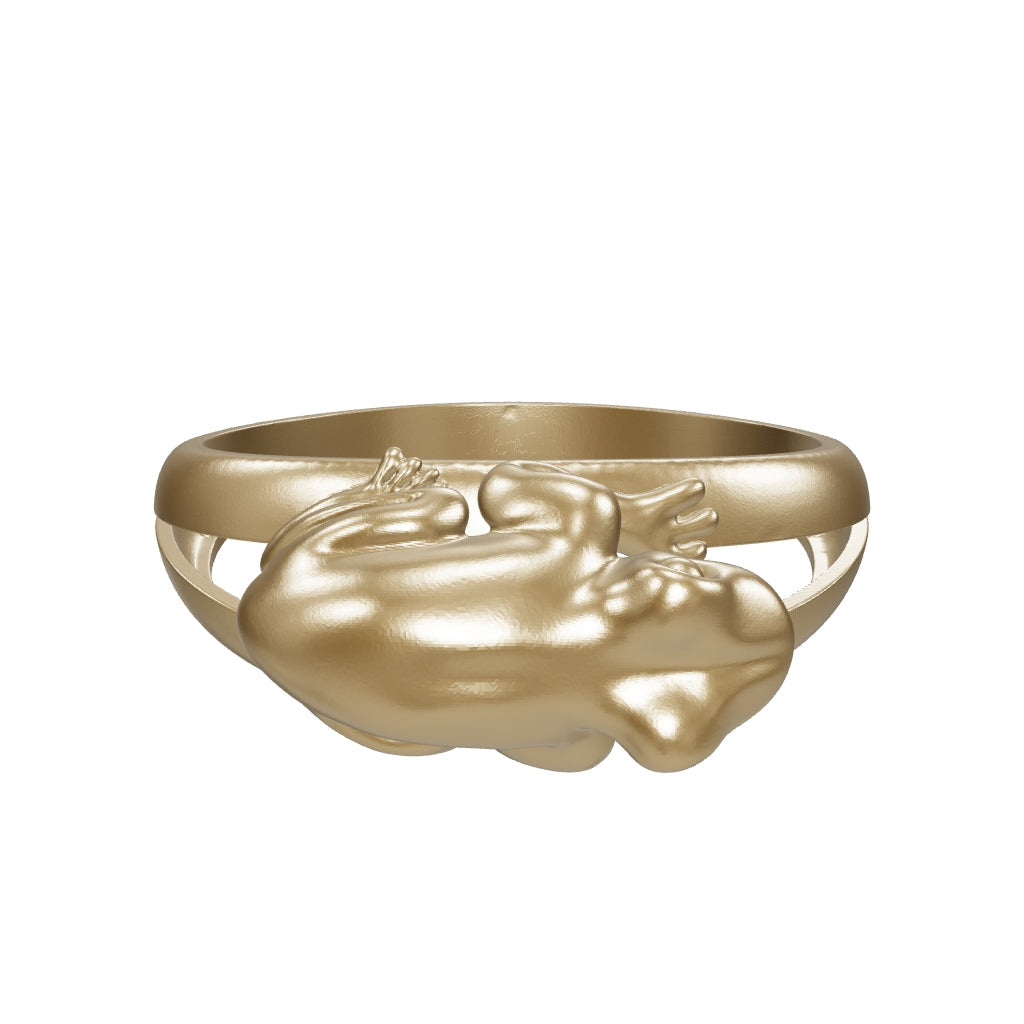 Frog Ring in 14K Gold