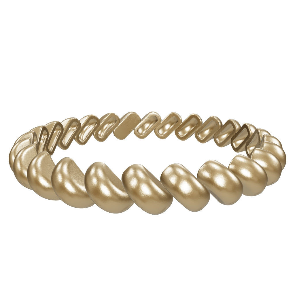 Twisted Form Minimal Ring in 14K Gold