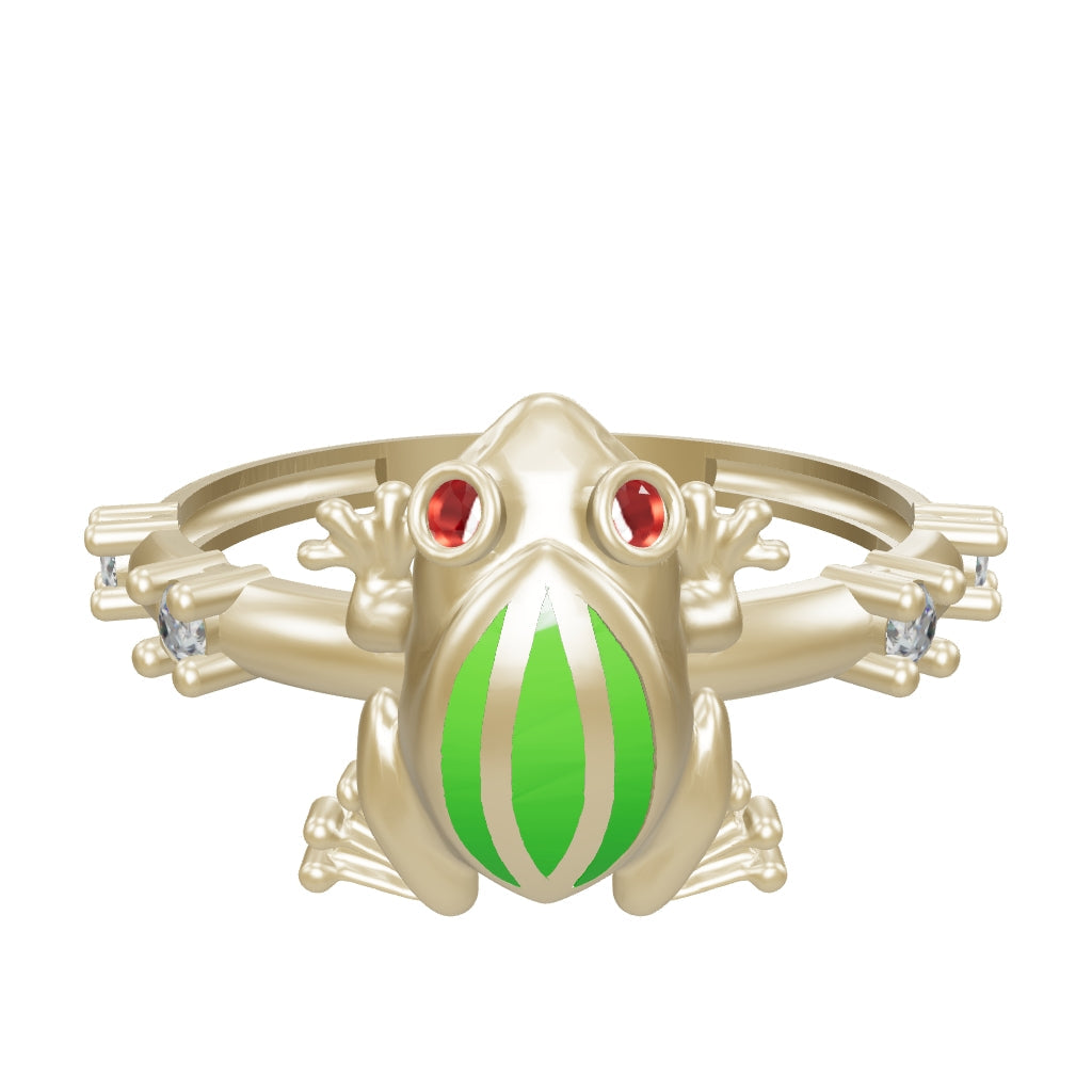 Frog Ring in 14K Gold