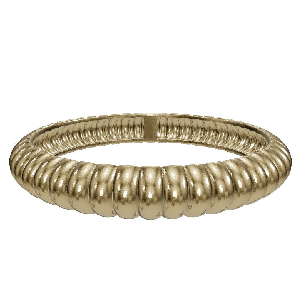 Domed Minimal Ring in 14K Gold