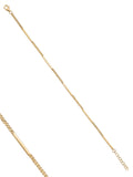 Cylinder & Dorika Bead Bracelet in 14K Gold by Elef Jewelry