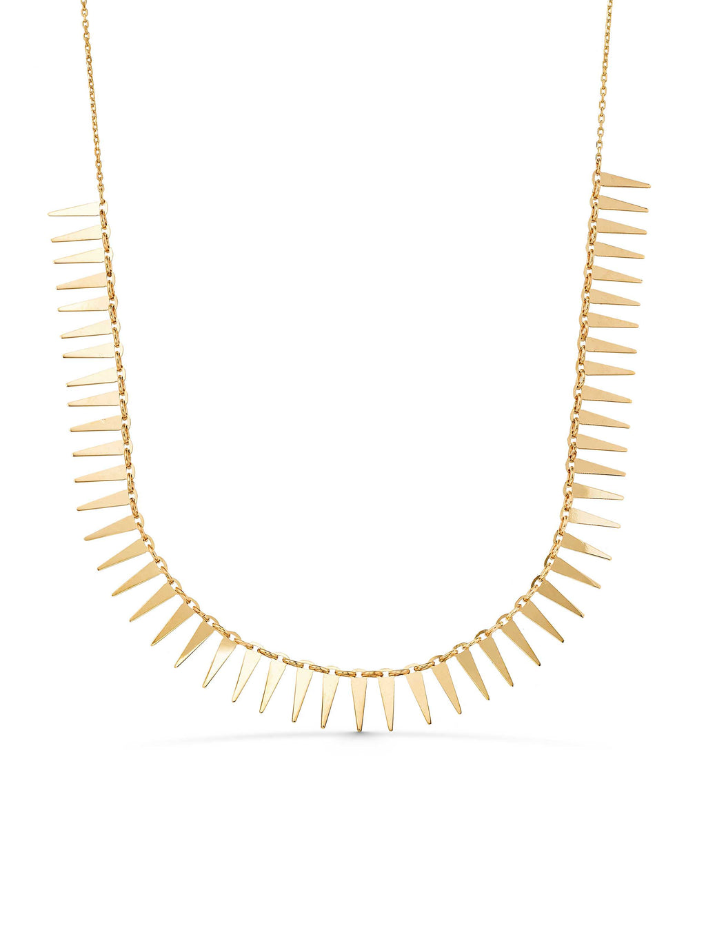 Row Diken Necklace in 14K Gold by Elef Jewelry