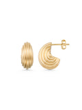 Spiral Shell Earrings in 14K Gold by Elef Jewelry