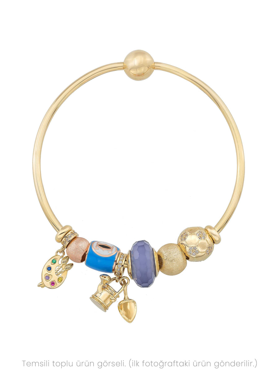 Watering Can & Sphere Charm in 14K Gold