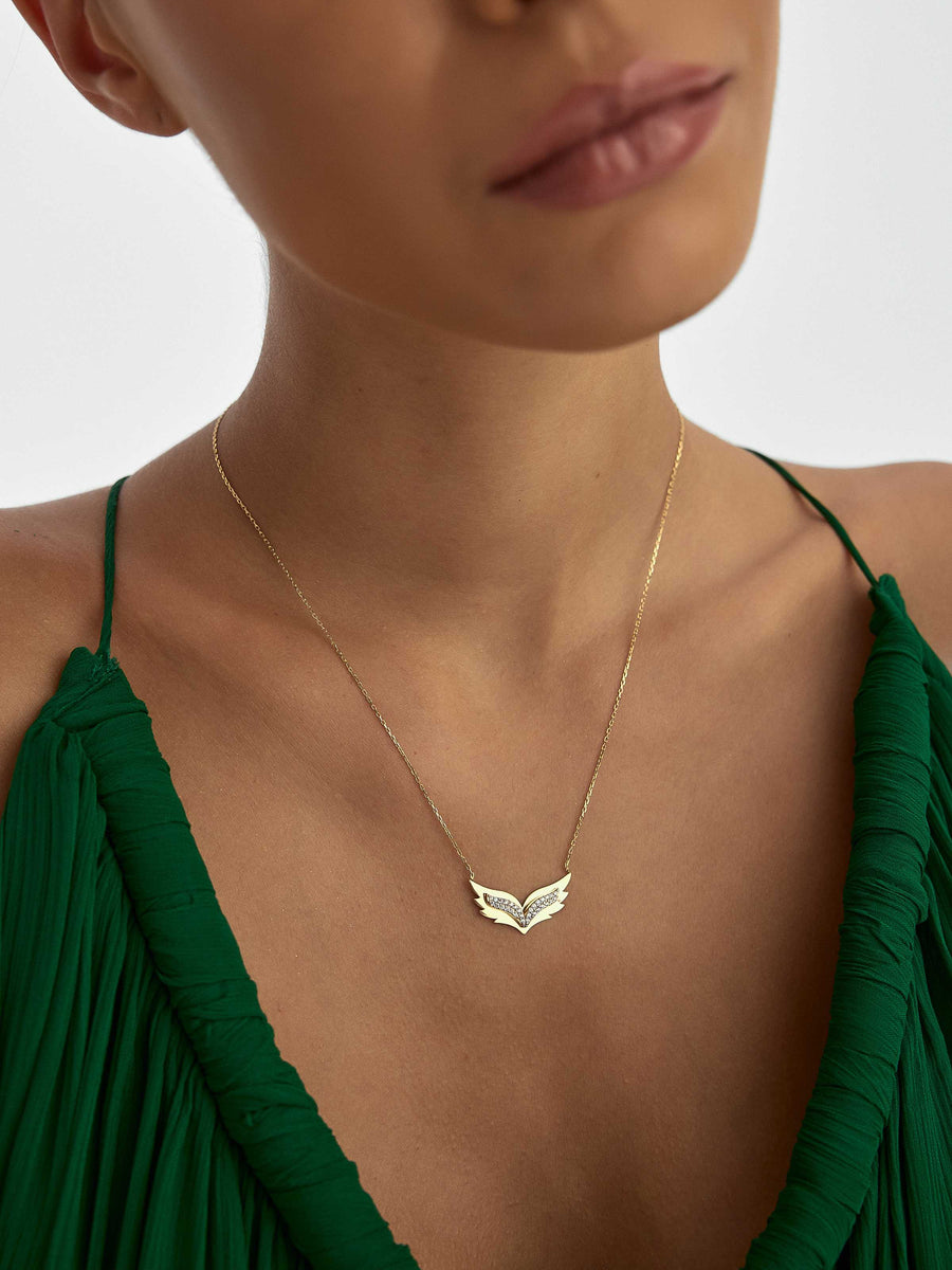 Stone Kanat Necklace in 14K Gold