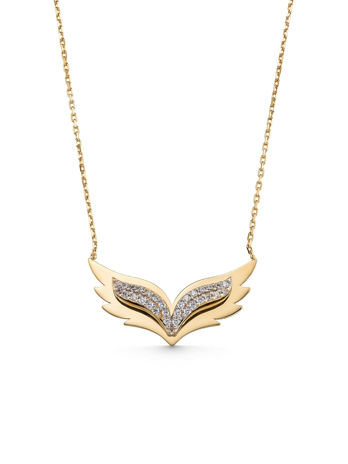 Stone Kanat Necklace in 14K Gold by Elef Jewelry