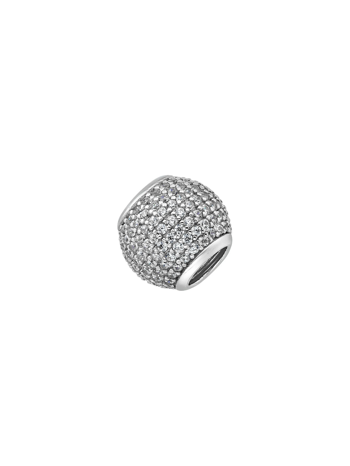 Sphere Charm With Stone Accents Charm in 14K Gold by Elef Jewelry