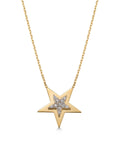Stone Star Necklace in 14K Gold by Elef Jewelry