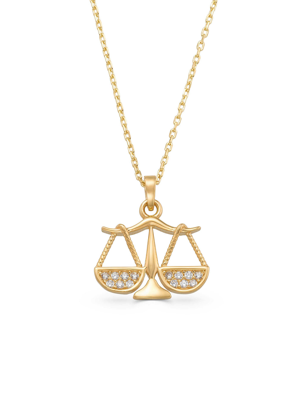 Terazi Stone Necklace in 14K Gold by Elef Jewelry