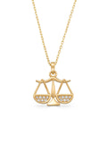 Terazi Stone Necklace in 14K Gold by Elef Jewelry