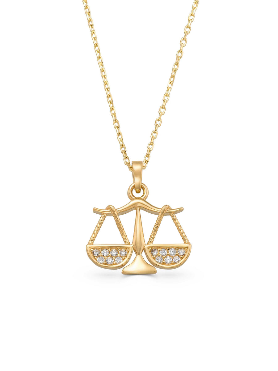Terazi Stone Necklace in 14K Gold
