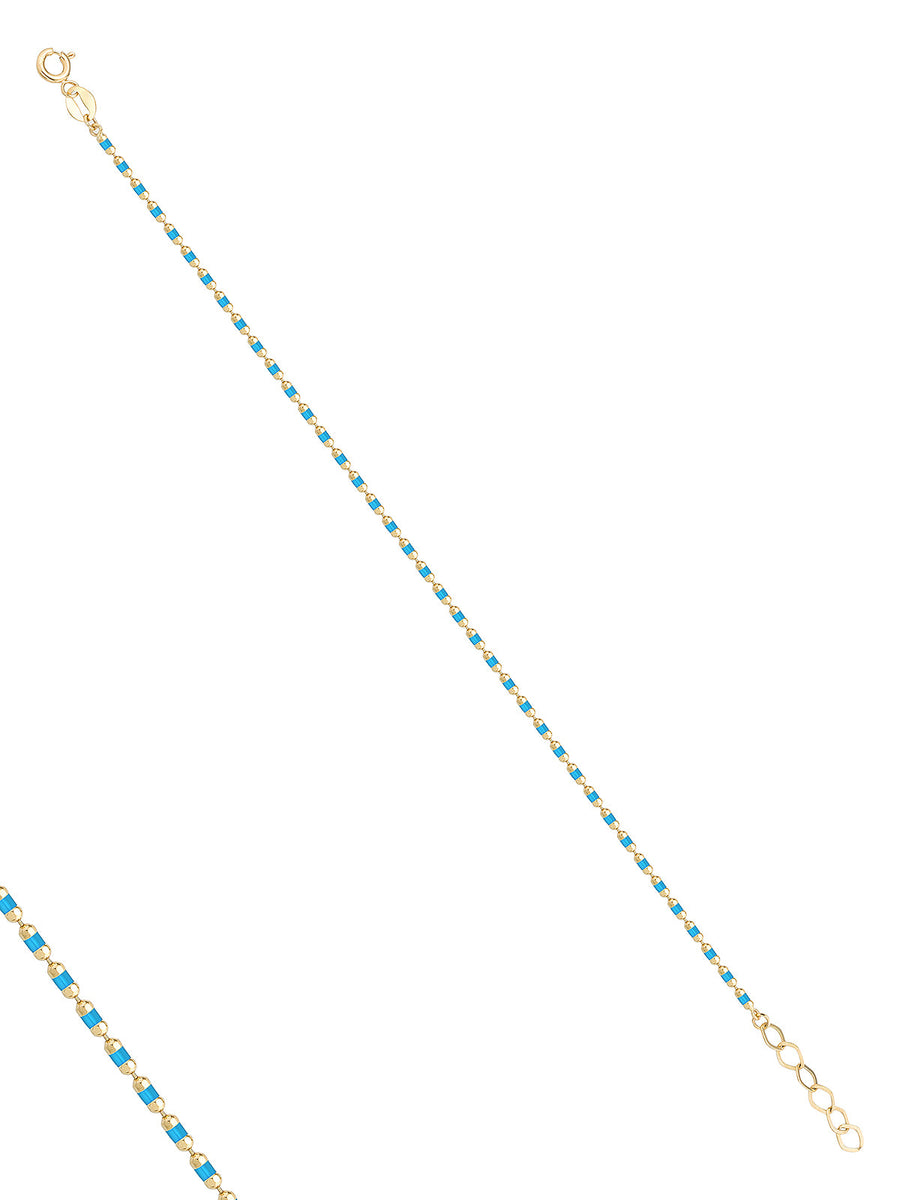 Turquoise Minimal Bracelet in 14K Gold