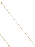 Triple Bar & Dorika Bead Bracelet in 14K Gold by Elef Jewelry