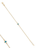 14K Gold Triple Evil Eye Bracelet by Elef Jewelry