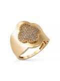 Vintaj Esintili Fileto Stone Ring in 14K Gold by Elef Jewelry