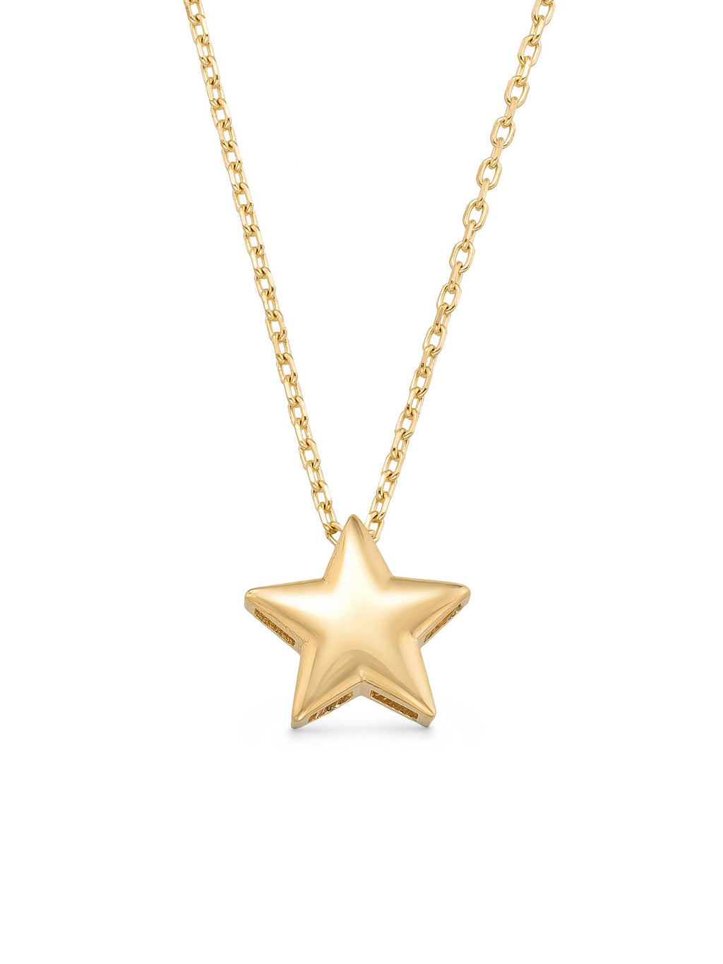 Star Necklace in 14K Gold by Elef Jewelry