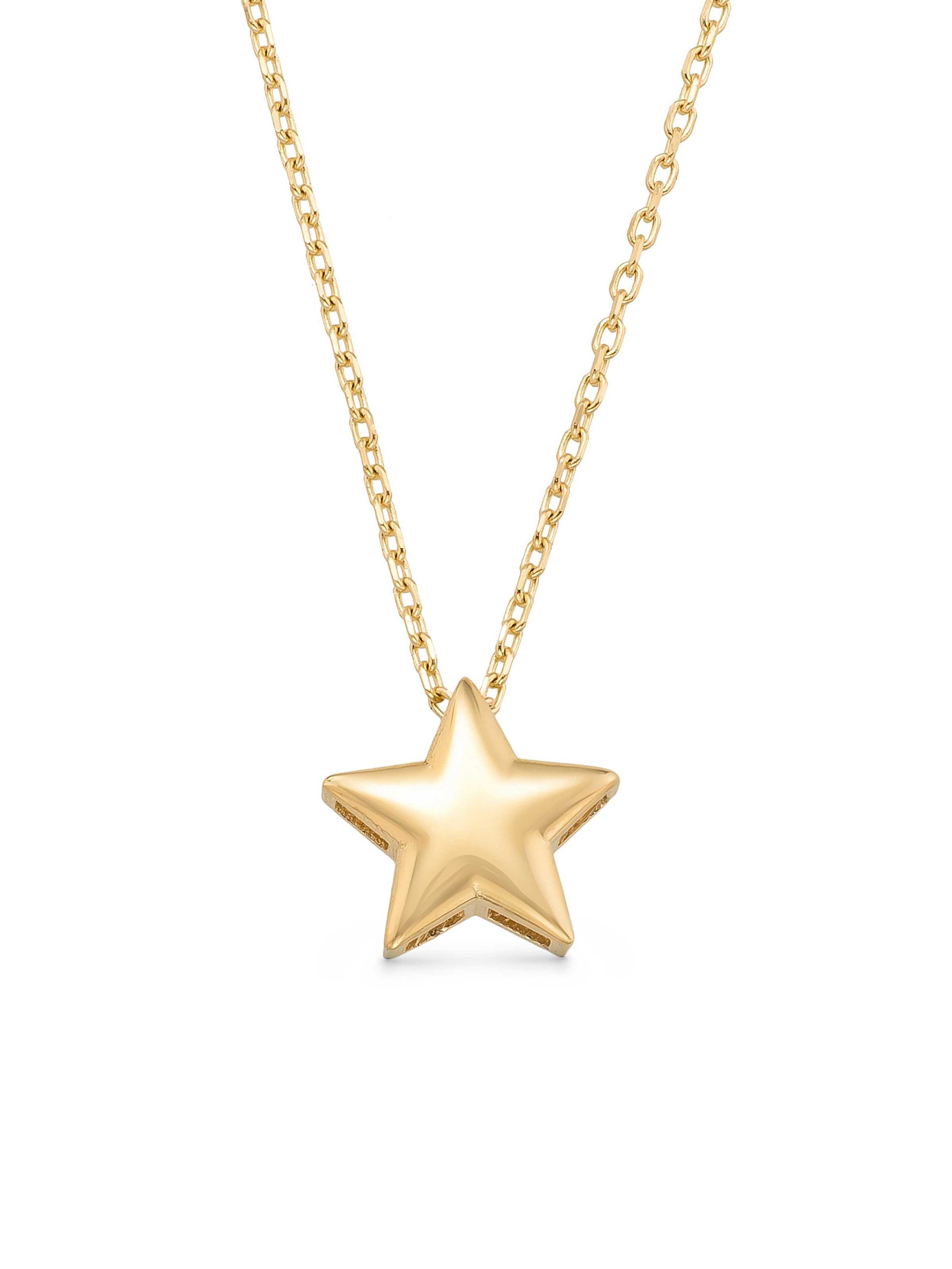 Star Necklace in 14K Gold by Elef Jewelry