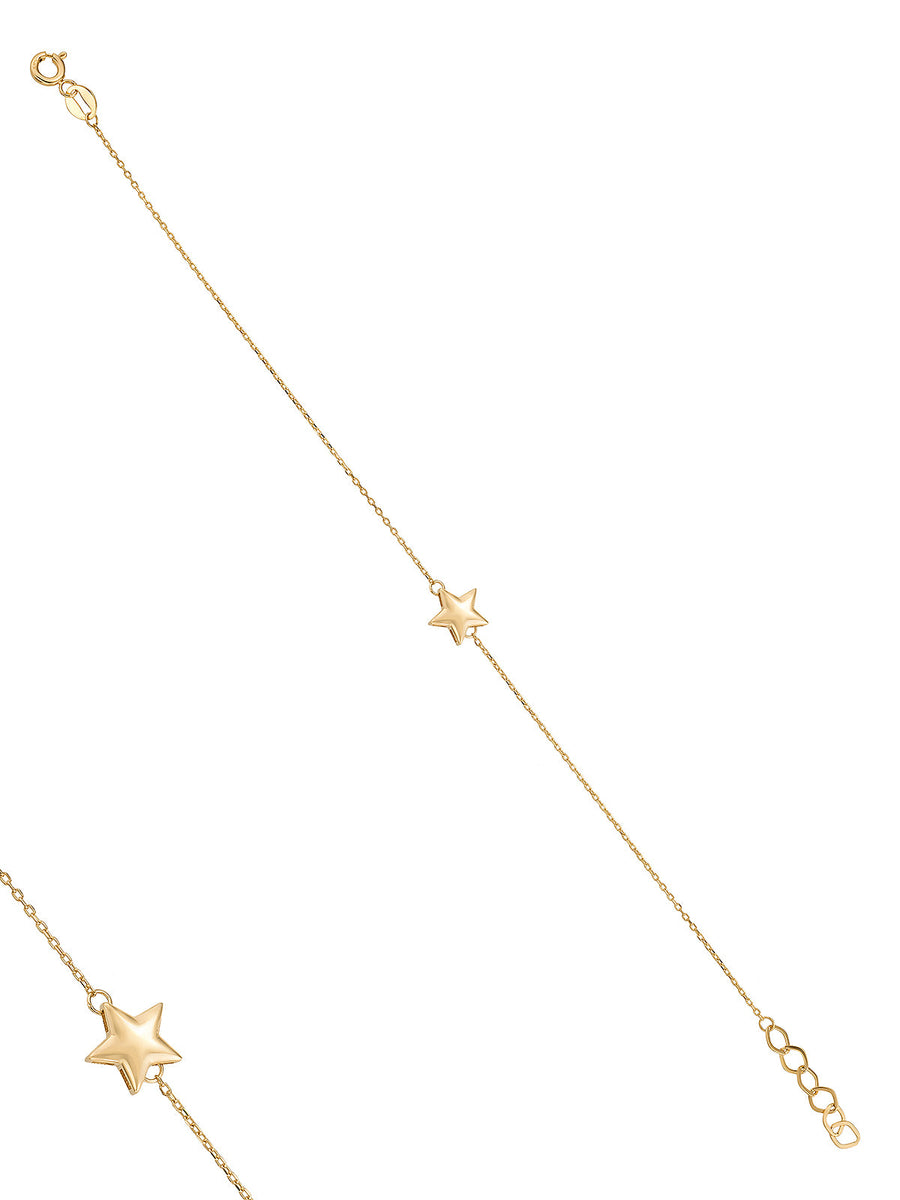 Star Minimal Bracelet in 14K Gold