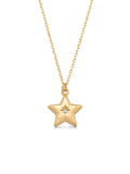 Star Form Stone Kuzey Star Necklace in 14K Gold by Elef Jewelry