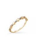 Star Motif Stone Ring in 14K Gold by Elef Jewelry