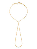 Chain Hand Chain in 14K Gold by Elef Jewelry