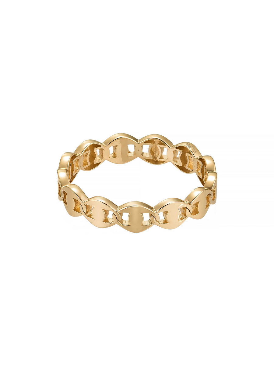 Chain Form Ring in 14K Gold